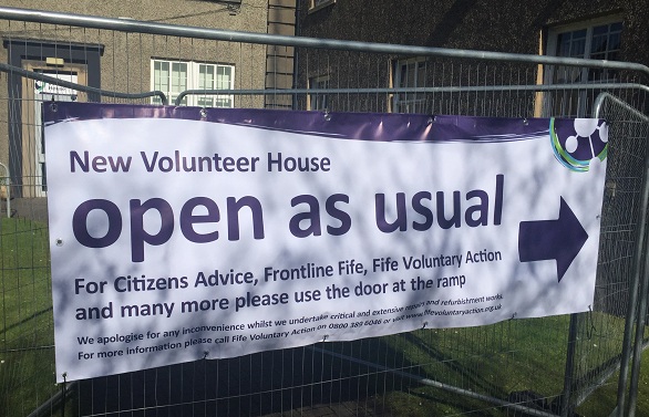 Business at usual at New Volunteer House, Kirkcaldy